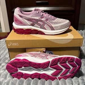 ASICS Women's Athletic Shoes - Purple and Pink